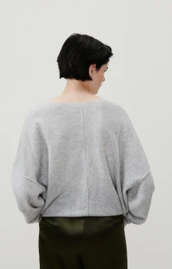 Damen American Vintage |Damenpullover Damsville Grau Meliert