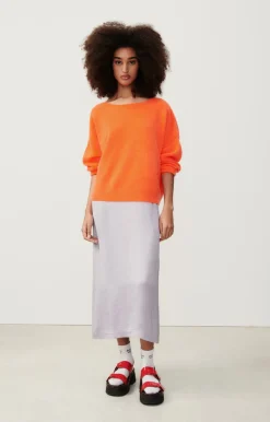 Damen American Vintage |Damenpullover Damsville Leuchtendes Orange