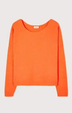 Damen American Vintage |Damenpullover Damsville Leuchtendes Orange