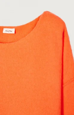Damen American Vintage |Damenpullover Damsville Leuchtendes Orange