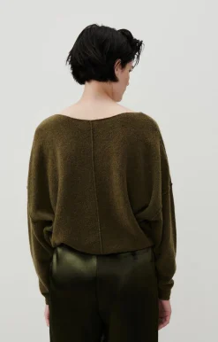 Damen American Vintage |Damenpullover Damsville Khaki Meliert