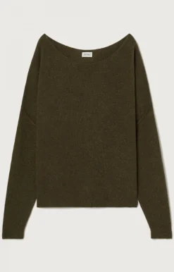 Damen American Vintage |Damenpullover Damsville Khaki Meliert