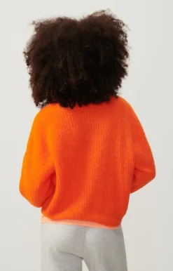Damen American Vintage |Damenpullover East Leuchtendes Orange