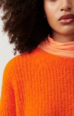 Damen American Vintage |Damenpullover East Leuchtendes Orange