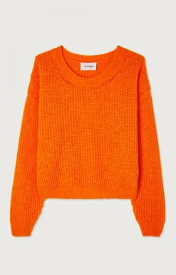 Damen American Vintage |Damenpullover East Leuchtendes Orange