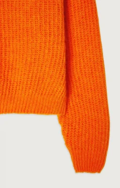 Damen American Vintage |Damenpullover East Leuchtendes Orange