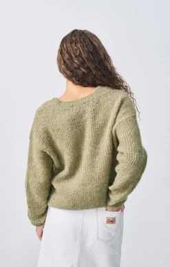 Damen American Vintage |Damenpullover East Roggen Meliert