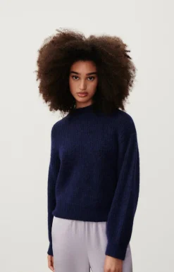 Damen American Vintage |Damenpullover East Navy Meliert