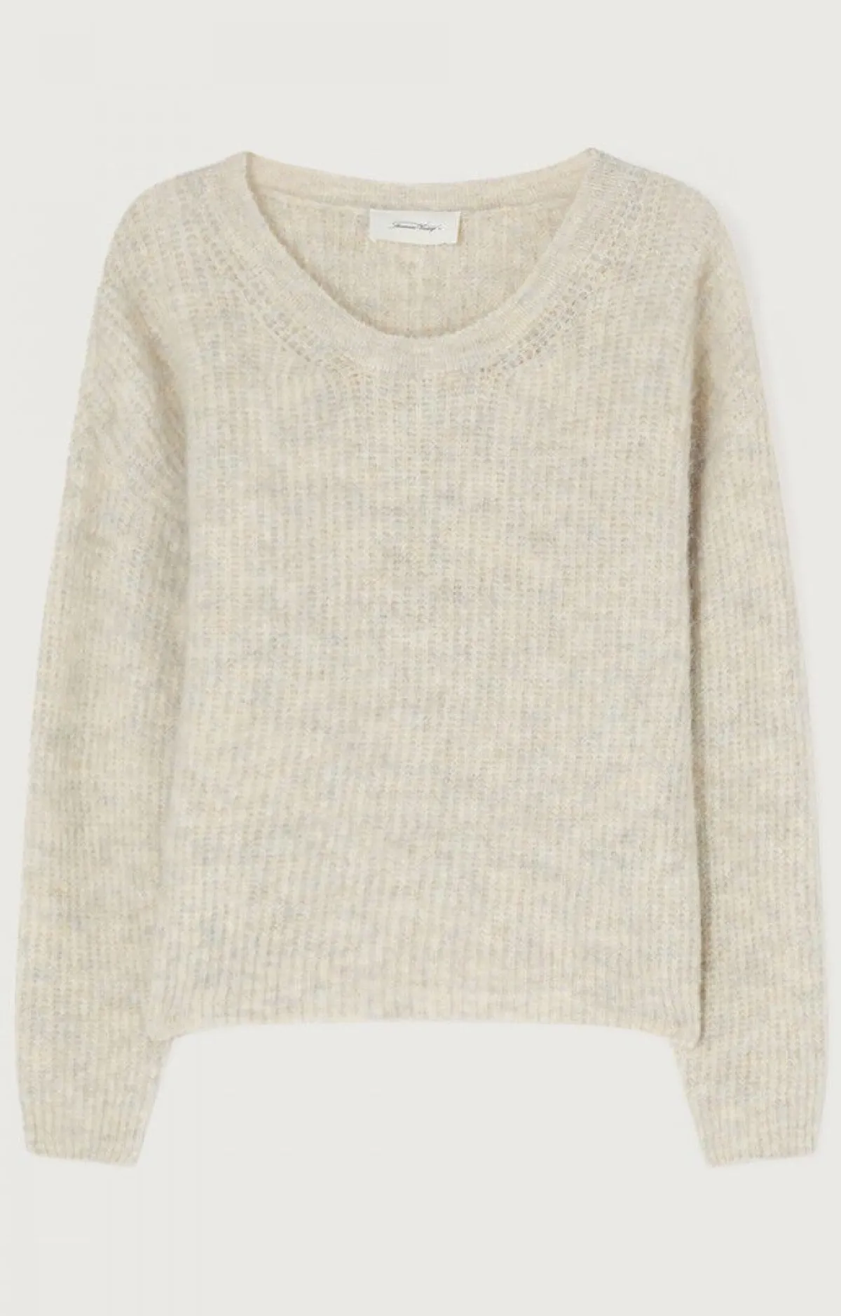 Damen American Vintage |Damenpullover East Pulverschnee Meliert