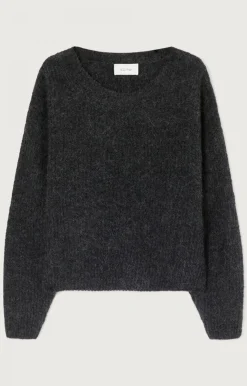 Damen American Vintage |Damenpullover East Anthrazit Meliert