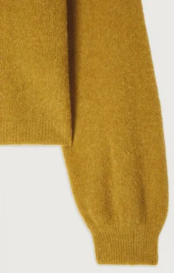 Damen American Vintage |Damenpullover Razpark Safran Meliert