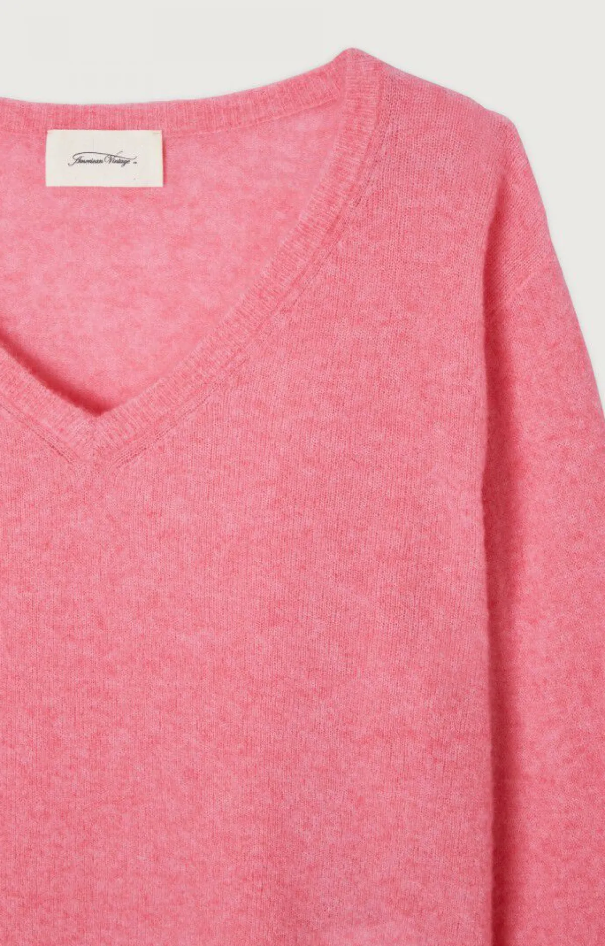 Damen American Vintage |Damenpullover Razpark Candy Pink Meliert