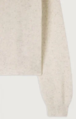 Damen American Vintage |Damenpullover Razpark Ecru Multimeliert