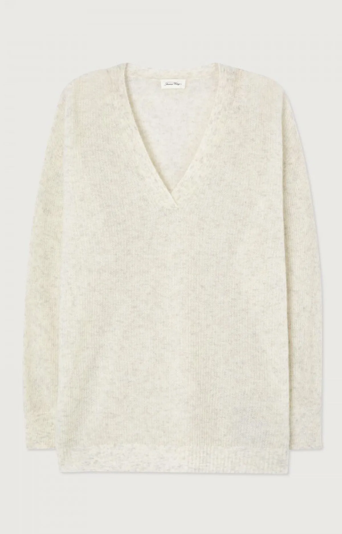 Damen American Vintage |Damenpullover Razpark Ecru Multimeliert