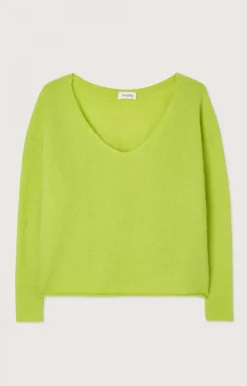 Damen American Vintage |Damenpullover Tyji Neongelb