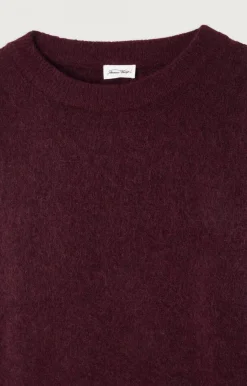 Damen American Vintage |Damenpullover Vitow Mahagoni Meliert