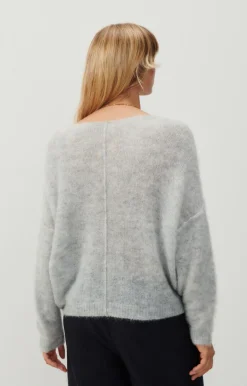 Damen American Vintage |Damenpullover Yanbay Grau Meliert