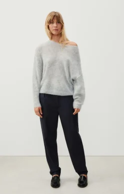 Damen American Vintage |Damenpullover Yanbay Grau Meliert