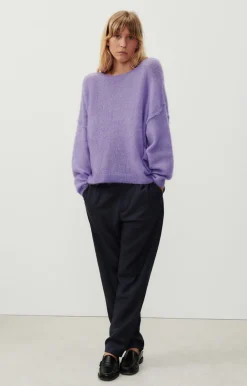 Damen American Vintage |Damenpullover Yanbay Amethyst Meliert