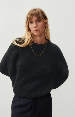Damen American Vintage |Damenpullover Zolly Anthrazit Meliert