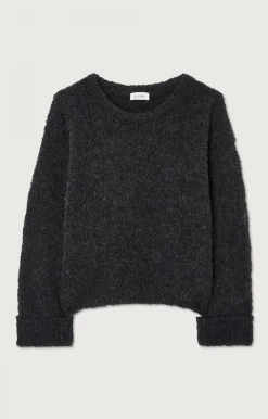 Damen American Vintage |Damenpullover Zolly Anthrazit Meliert