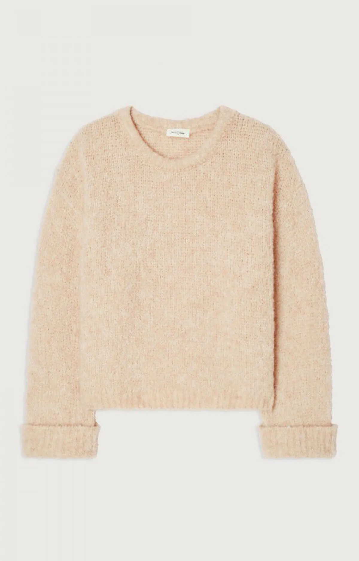 Damen American Vintage |Damenpullover Zolly Hell Beige Meliert