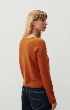 Damen American Vintage |Damenpullover Zyrobow Kurbis Meliert
