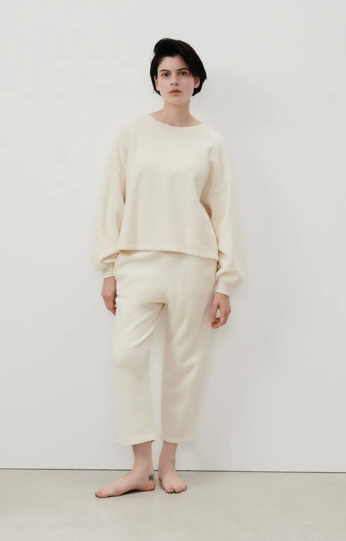 Damen American Vintage |Damensweatshirt Bobypark Ecru