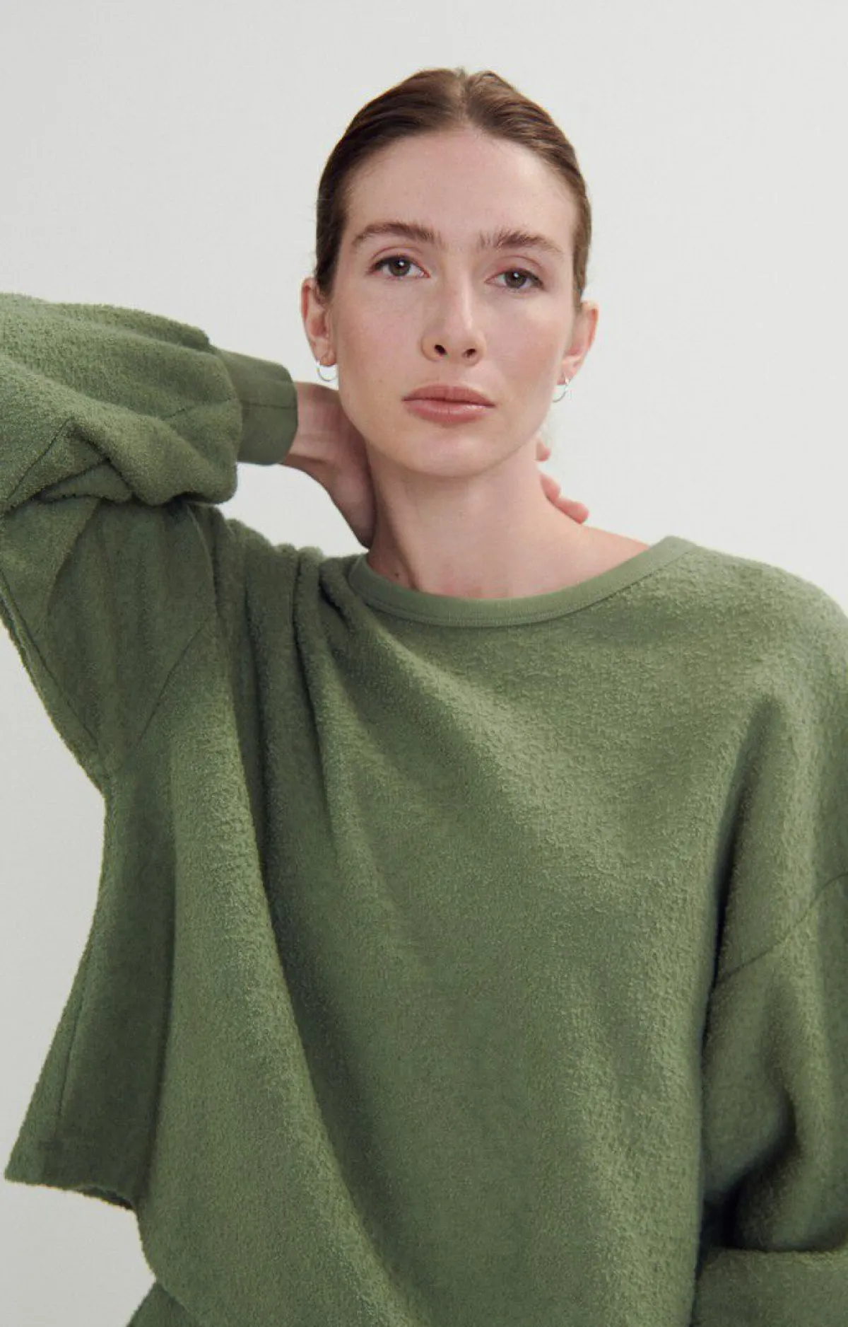 Damen American Vintage |Damensweatshirt Bobypark Flasche Meliert