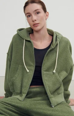 Damen American Vintage |Damensweatshirt Bobypark Flasche Meliert
