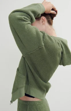 Damen American Vintage |Damensweatshirt Bobypark Flasche Meliert