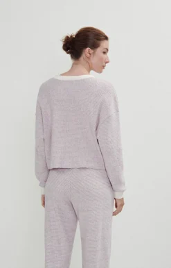 Damen American Vintage |Damensweatshirt Gykotown Ultraviolette Fliesen