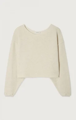 Damen American Vintage |Damensweatshirt Itonay Ecru Meliert