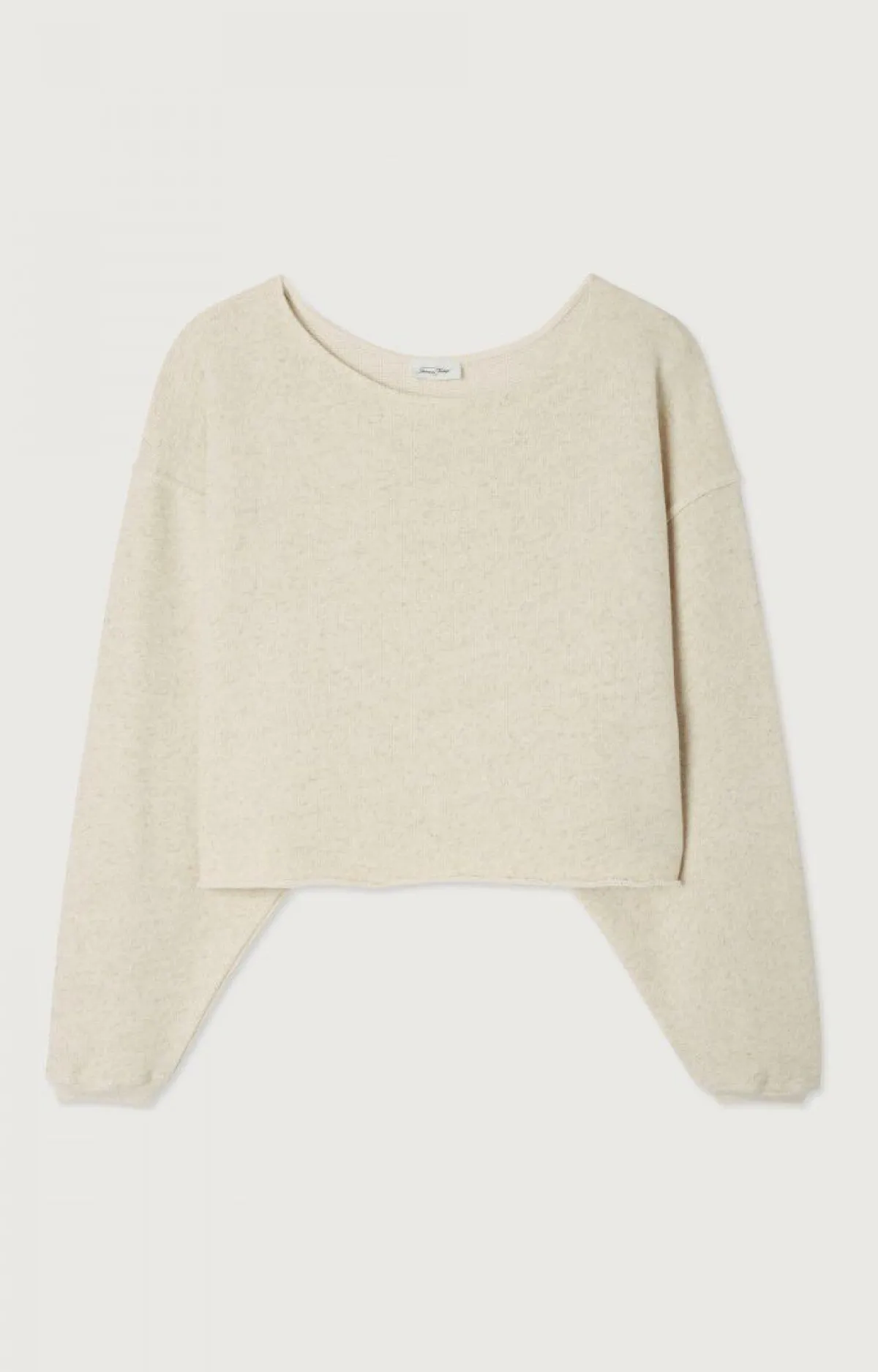 Damen American Vintage |Damensweatshirt Itonay Ecru Meliert