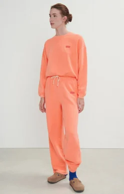 Damen American Vintage |Damensweatshirt Izubird Leuchtendes Orange