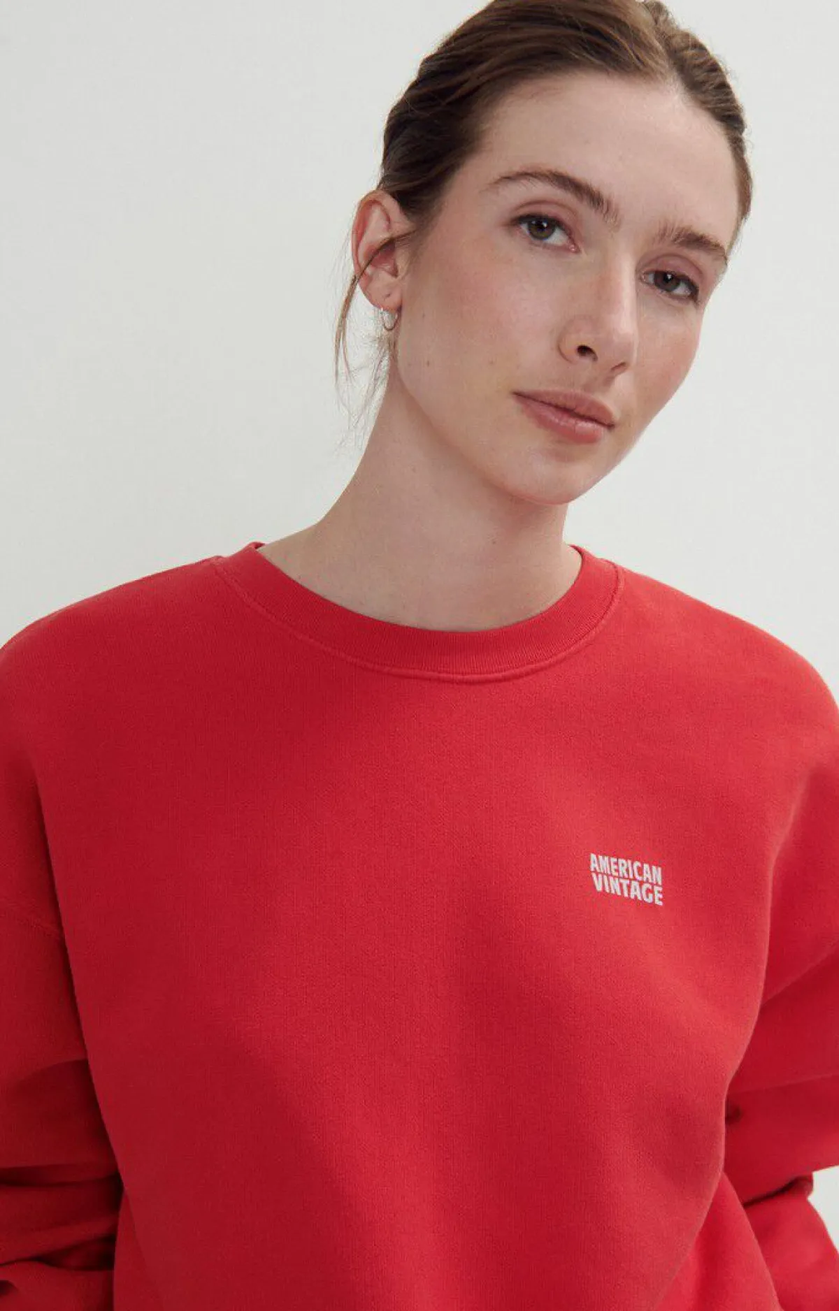 Damen American Vintage |Damensweatshirt Izubird Salsa Vintage