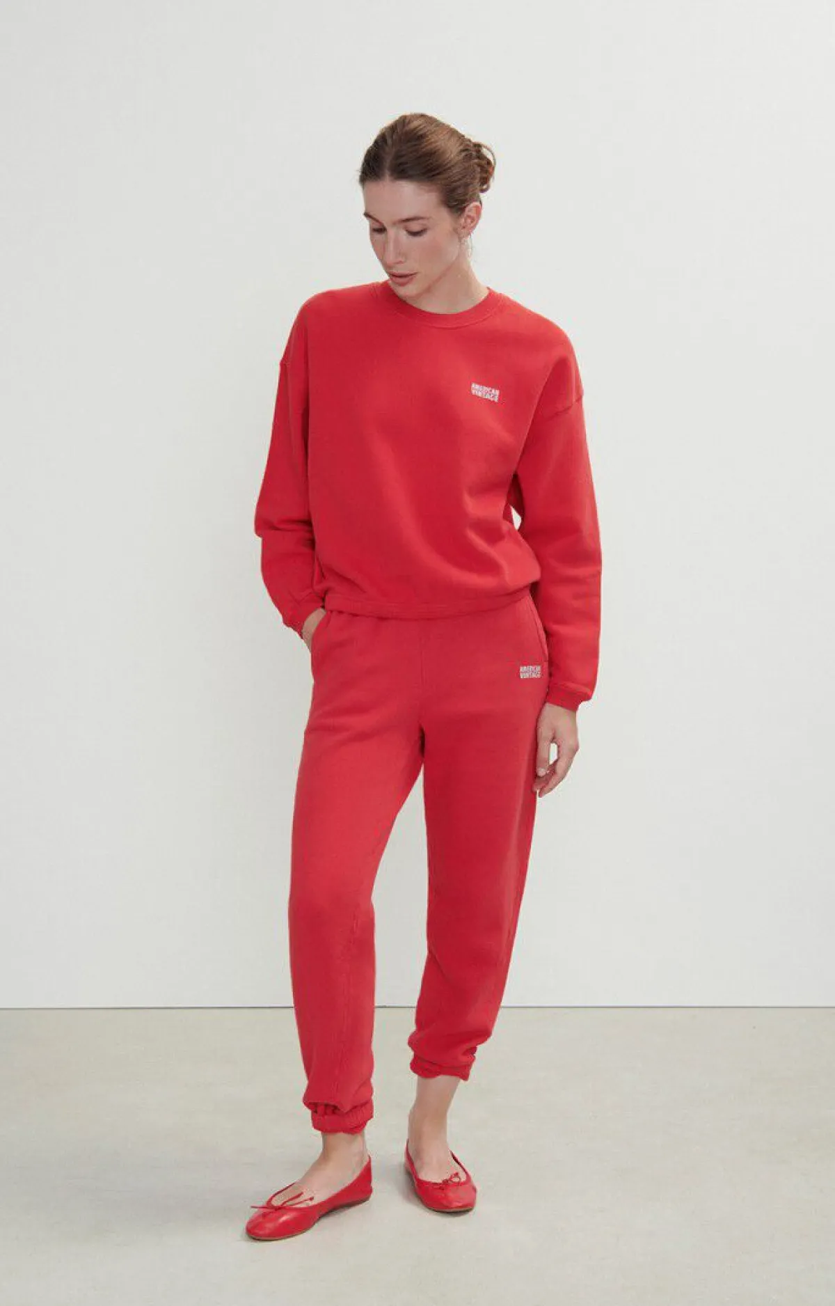 Damen American Vintage |Damensweatshirt Izubird Salsa Vintage
