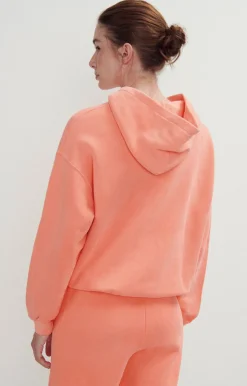 Damen American Vintage |Damensweatshirt Izubird Leuchtendes Orange