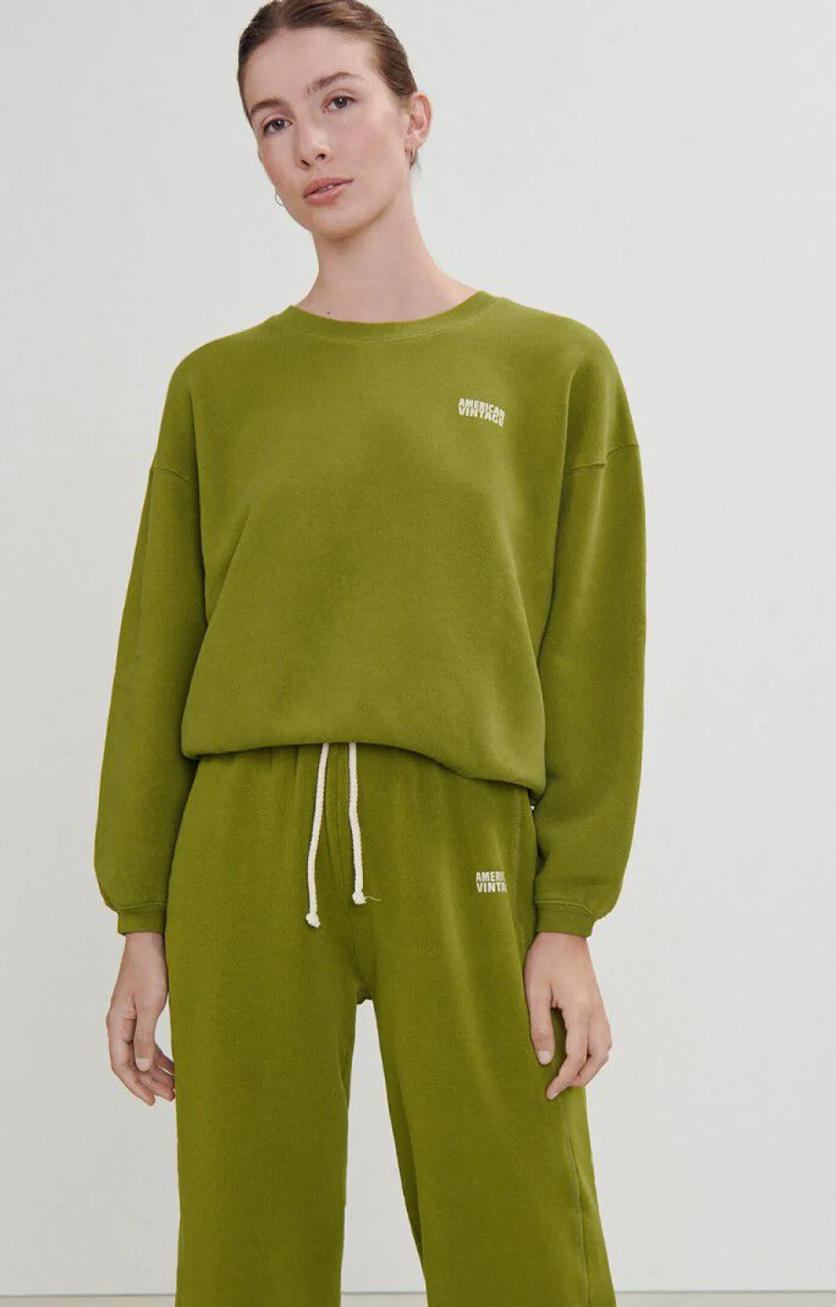 Damen American Vintage |Damensweatshirt Izubird Sumpf Vintage