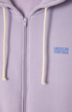 Damen American Vintage |Damensweatshirt Izubird Glyzinien Vintage