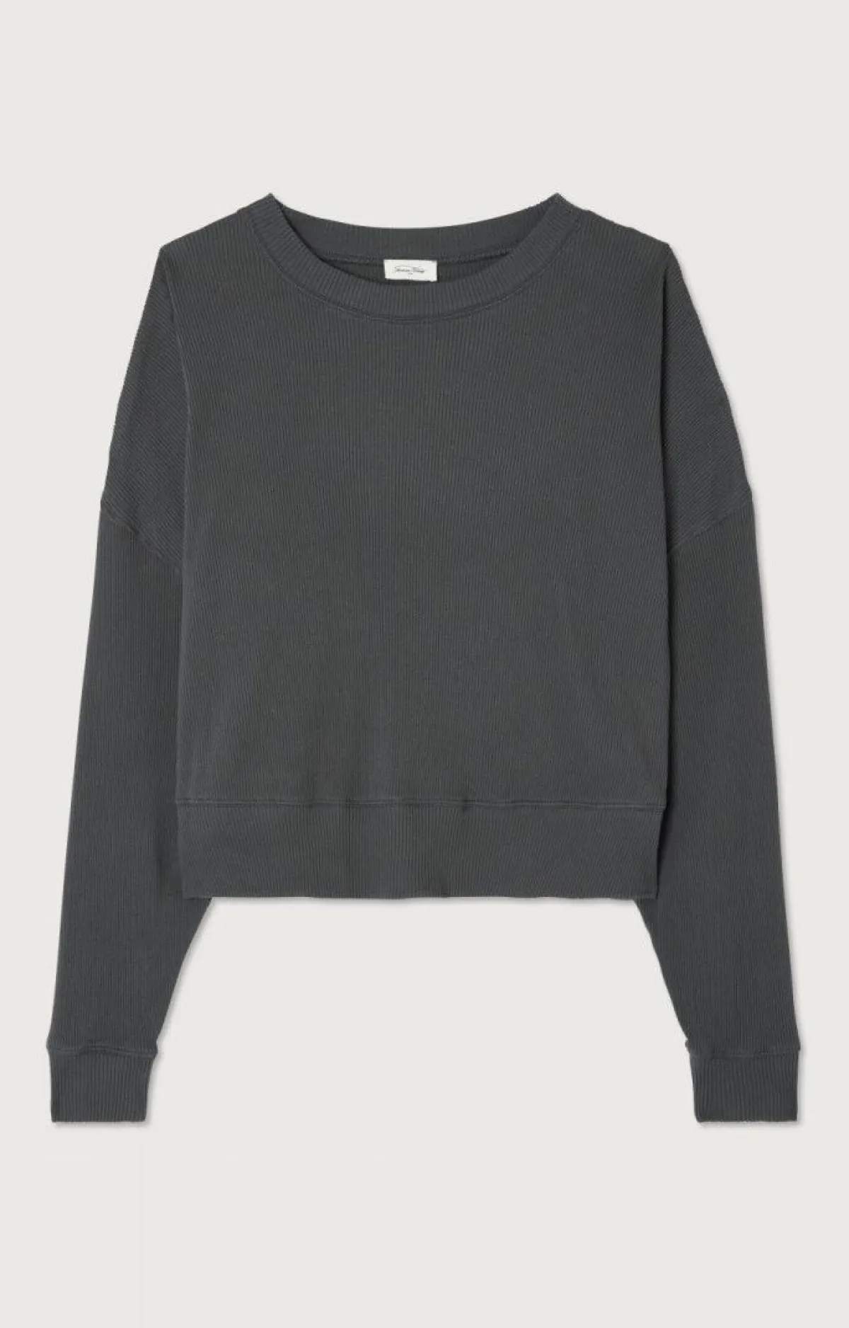 Damen American Vintage |Damensweatshirt Piwik Anthrazit Meliert