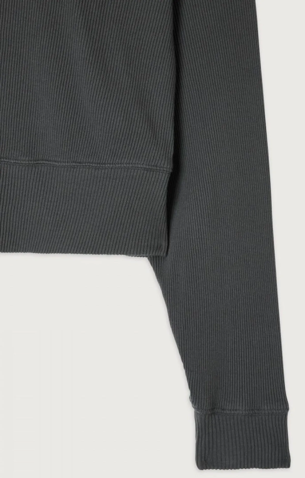 Damen American Vintage |Damensweatshirt Piwik Anthrazit Meliert