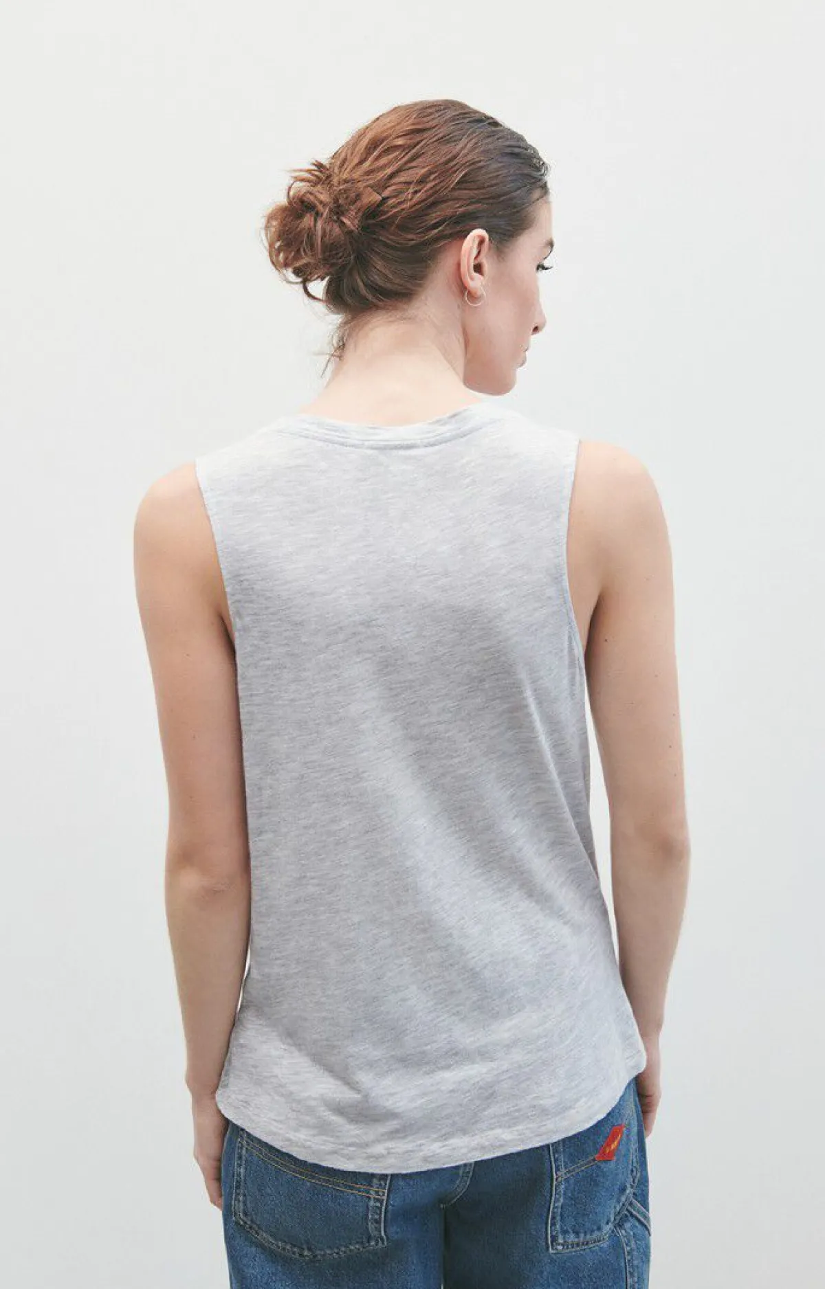 Damen American Vintage |Damentop Jacksonville Vlies Meliert