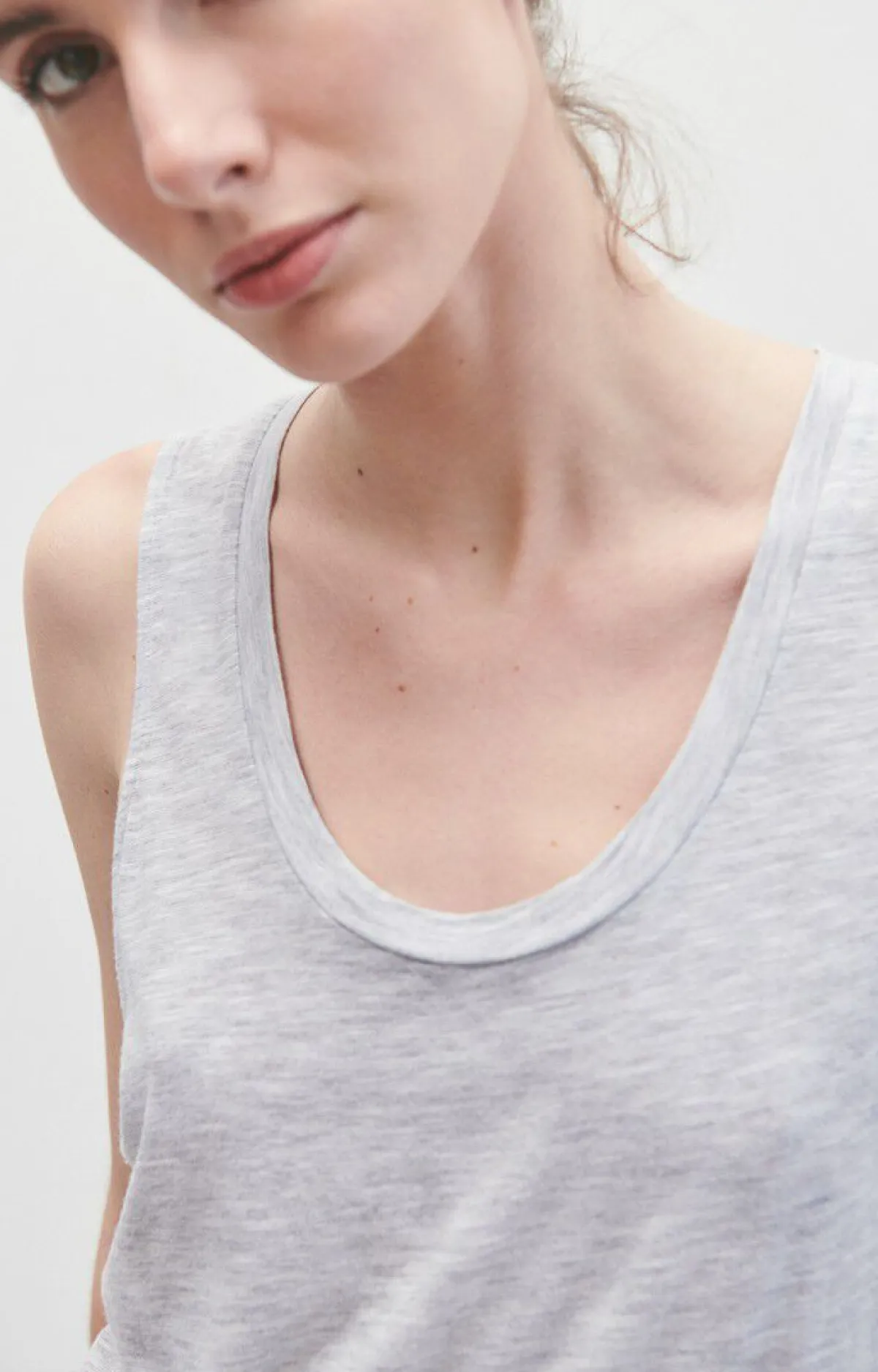 Damen American Vintage |Damentop Jacksonville Vlies Meliert