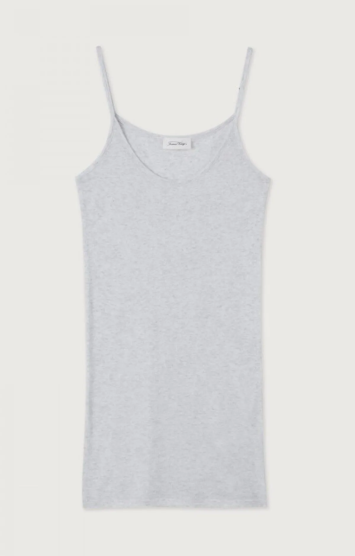 Damen American Vintage |Damentop Massachusetts Grau Meliert