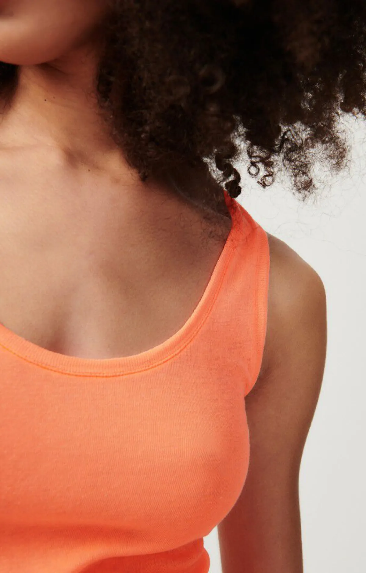 Damen American Vintage |Damentop Massachusetts Leuchtendes Orange