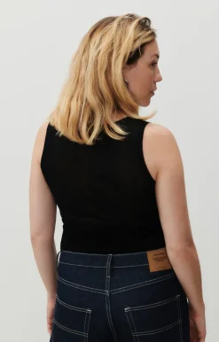 Damen American Vintage |Damentop Massachusetts Schwarz