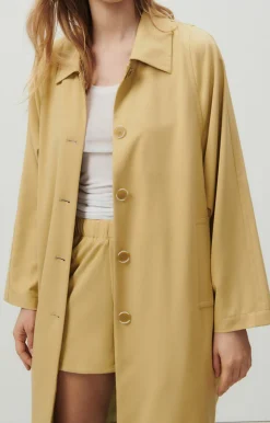 Damen American Vintage |Damentrenchcoat Kabird Kichererbse