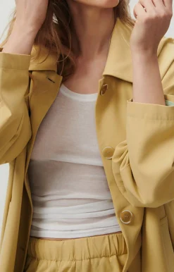 Damen American Vintage |Damentrenchcoat Kabird Kichererbse
