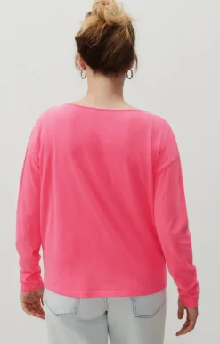 Damen American Vintage |Damen-T-Shirt Aksun Neonpink